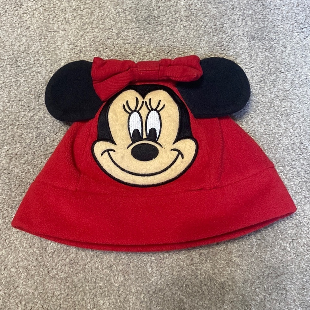 Walt Disney World Minnie Mouse Red Toddler Fleece Beanie